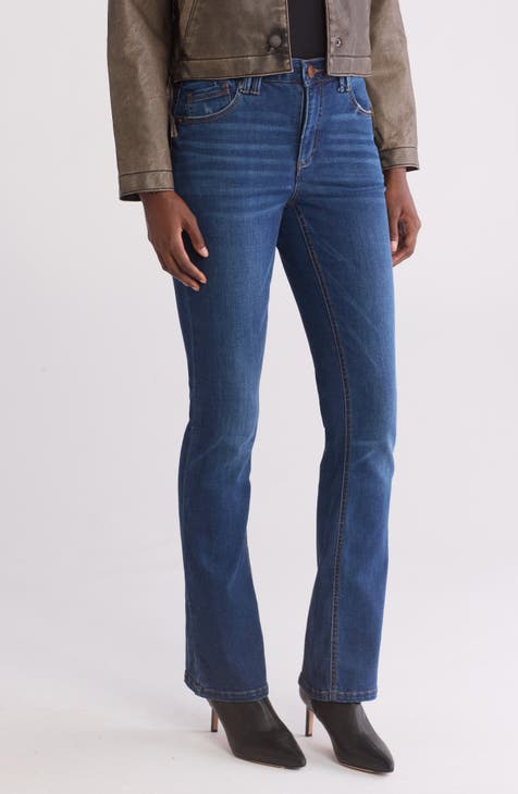 Vaqueros con corte tipo bota Itty Bitty y bolsillo con diamantes de imitación