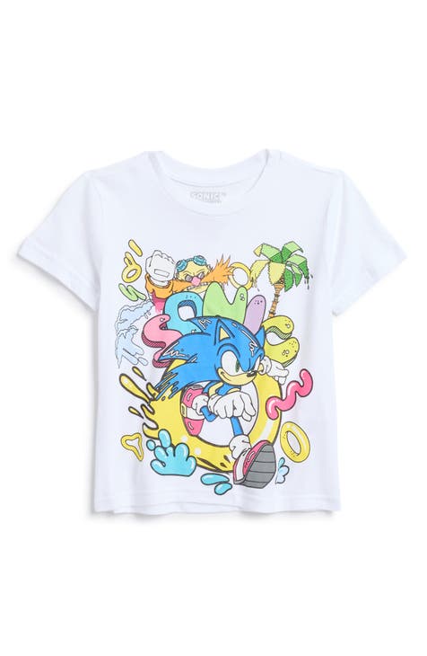 Camiseta infantil con estampado gráfico sónico (niño pequeño)