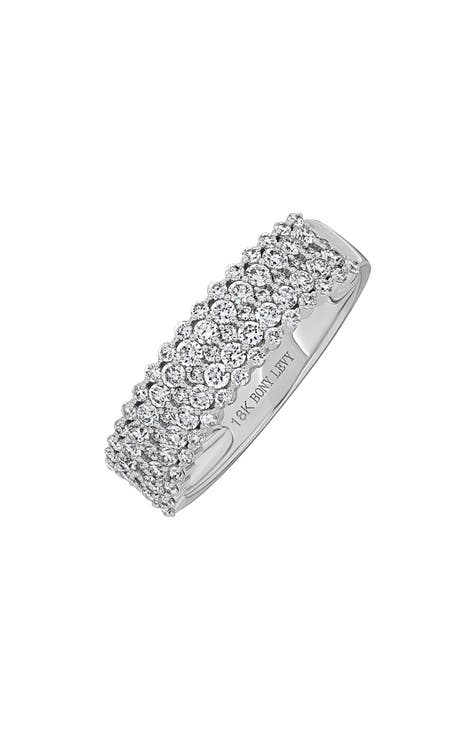 Anillo Liora con banda ancha de diamantes (Exclusivo Nordstrom)