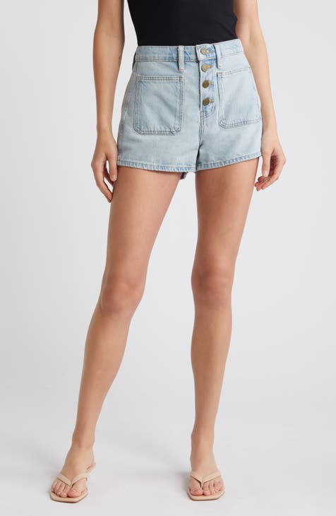 Shorts vaqueros con escote Bardot (Trevi)