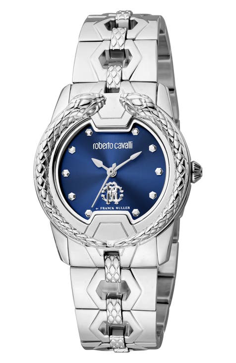 Reloj de pulsera de acero inoxidable con cuarzo suizo, 32 mm