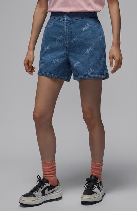 Shorts vaqueros con logo