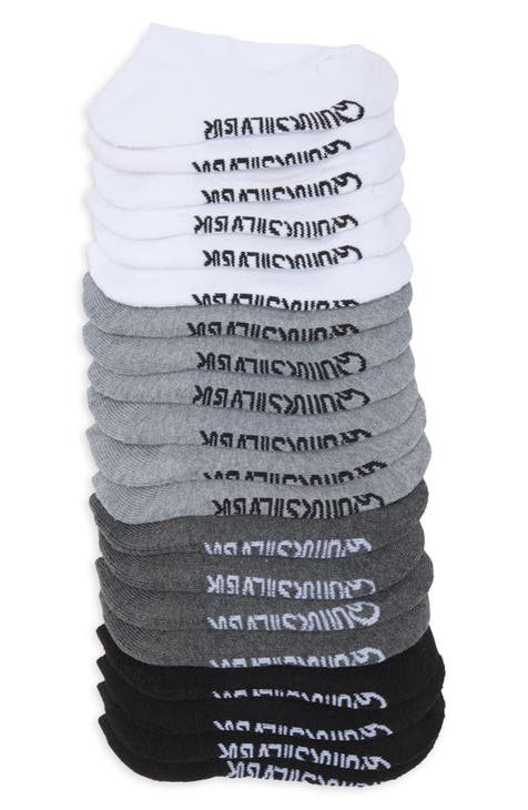 Paquete surtido de 10 calcetines acolchados de corte bajo para niños (niño pequeño y niño grande)