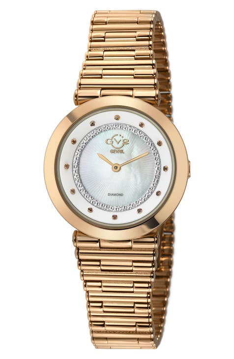 Reloj de pulsera suizo Burano Diamond, 34 mm - 0,005 ctw