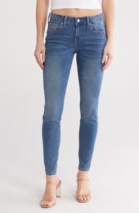 Vaqueros ajustados de talle medio Jennie Crystal (invernal mediano)