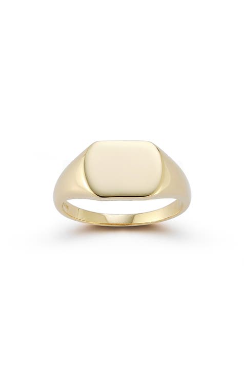 Anillo de sello de 14 quilates