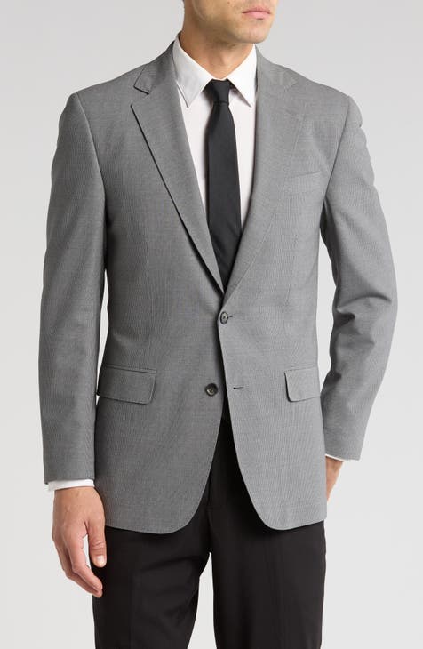 Abrigo deportivo de mezcla de lana de corte clásico