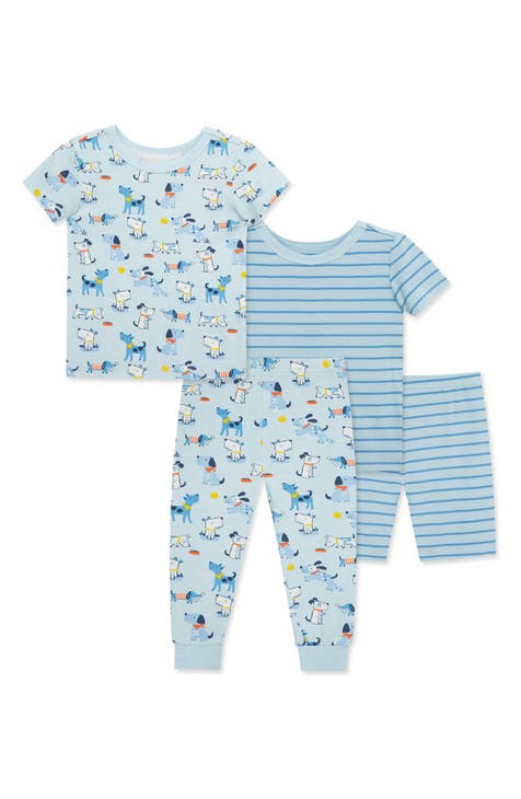 Paquete de 2 pijamas de cachorro y rayas (bebé)