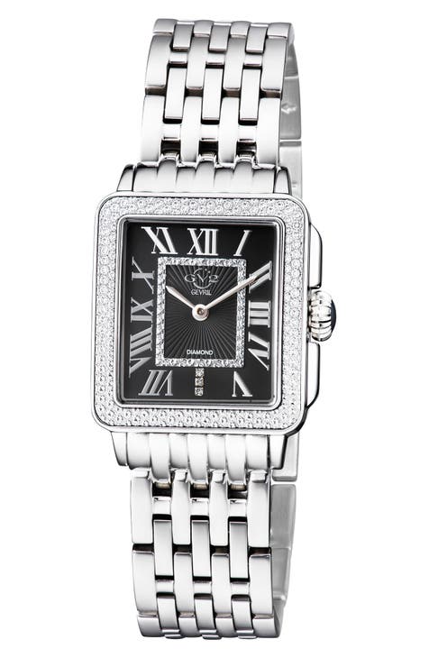 Gevril GV2 Reloj Pulsera Mujer Badova Esfera Diamante, 27mm