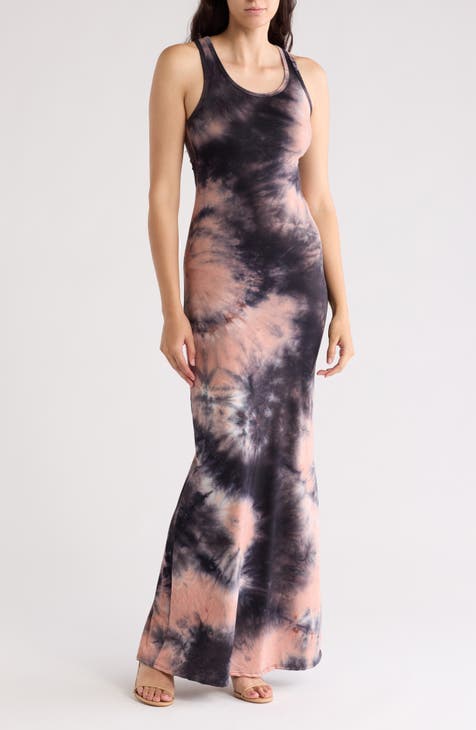 Vestido largo con espalda cruzada