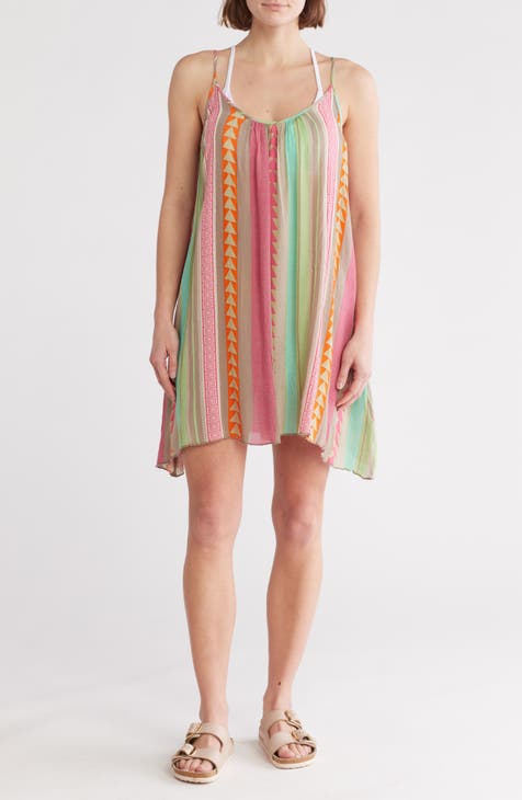 Vestido tipo pareo estampado