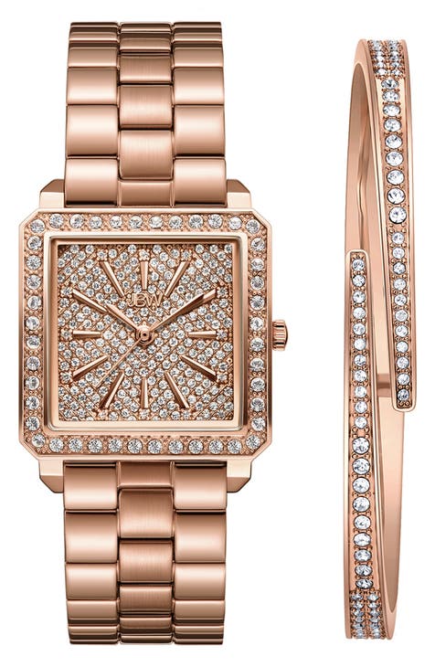 Cristal 28 Diamond Pulsera Reloj & Pulsera Set, 28mm