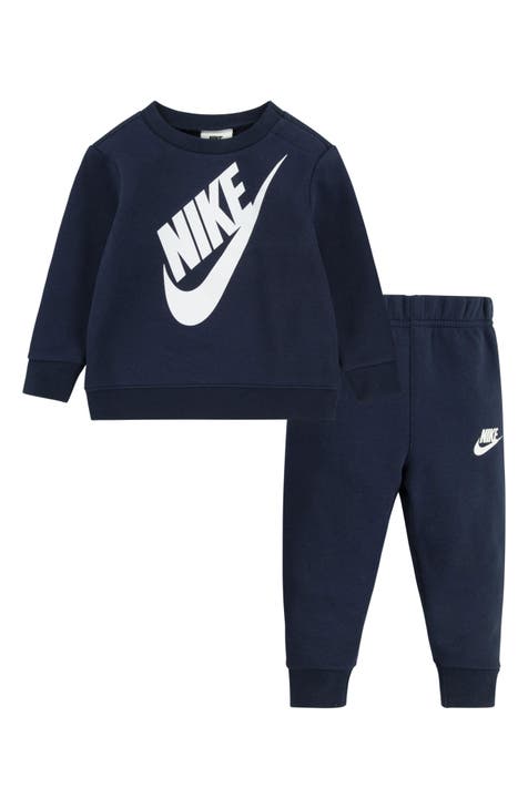 Conjunto de sudadera y joggers Jumbo Futura Logo con cuello redondo (bebé)