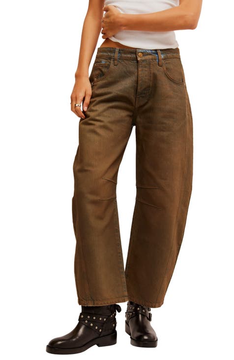 Vaqueros tobilleros de talle alto revestidos Good Luck (Luna Nueva)