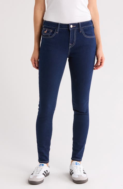 Vaqueros ajustados con solapa a presión Jennie (enjuague)