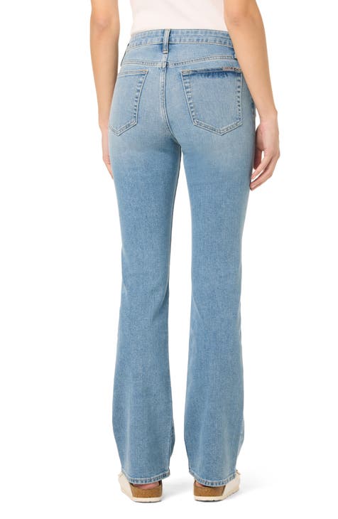 Vaqueros bootcut con curvas de cintura alta