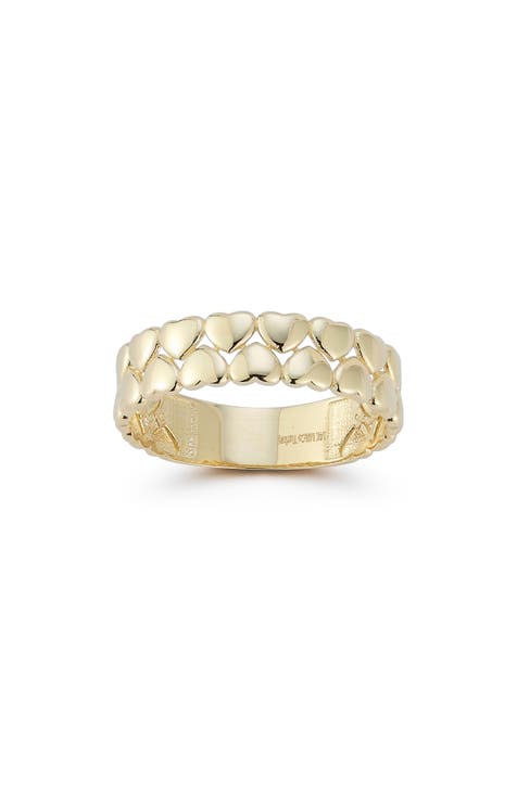 Anillo Corazón de Oro de 14K