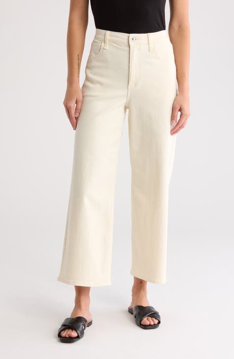 Vaqueros capri de pernera ancha y tiro alto Annie