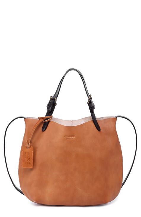 Mini Tote de piel teñida