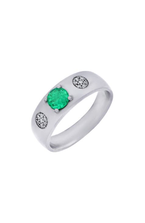 Anillo de Esmeralda y Diamantes El Mar (Exclusivo Nordstrom)