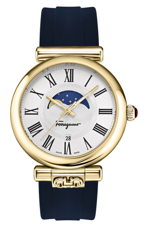 Reloj clásico con correa de silicona, 42 mm