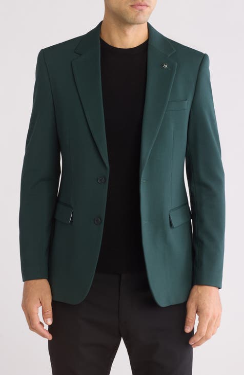 Blazer de punto de corte slim