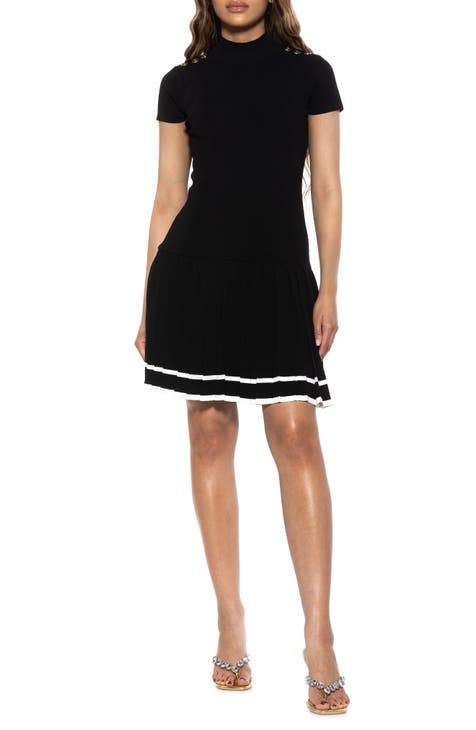 Vestido de punto plisado Devika