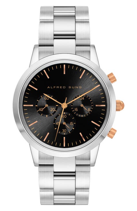 Reloj cronógrafo con pulsera, 42 mm