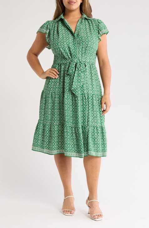 Vestido midi con cuello