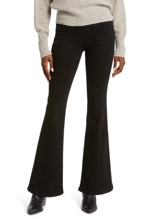 Jeans acampanados Jetset (Sheen Noir)