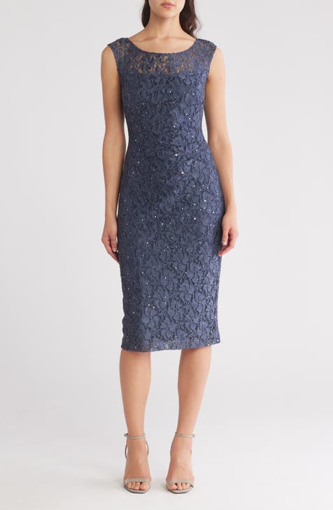 Vestido de encaje con lentejuelas