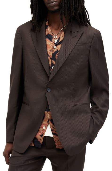 Blazer Thorpe de mezcla de lana a rayas diplomáticas