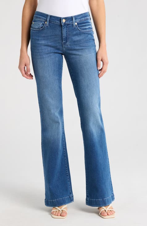 Vaqueros de pernera ancha a tono Dojo