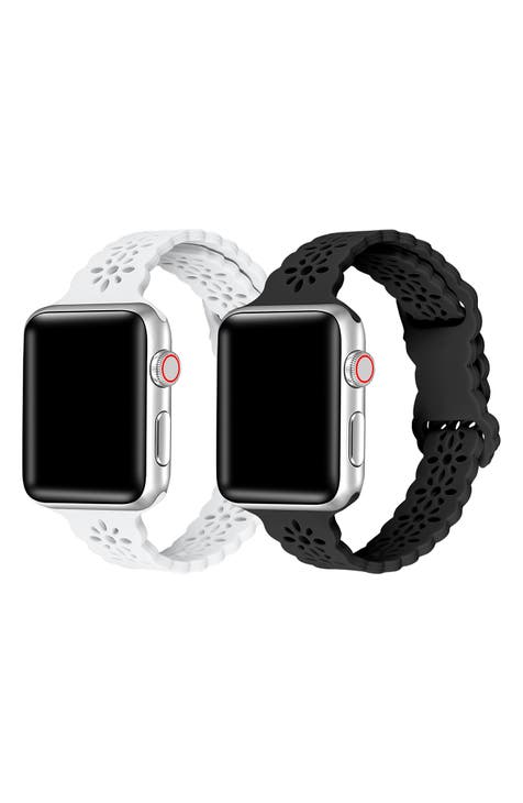 Correa deportiva de silicona para Apple Watch - Juego de 2
