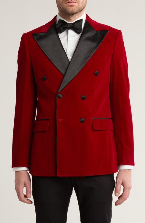 Chaqueta de esmoquin de terciopelo de corte slim