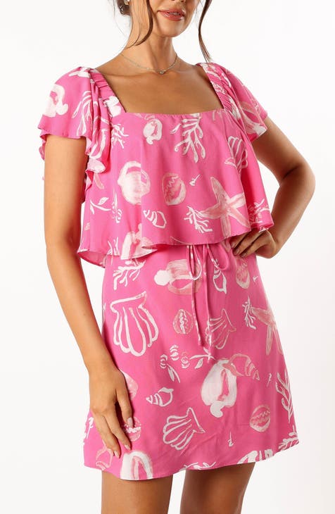 Minivestido estelar de manga corta