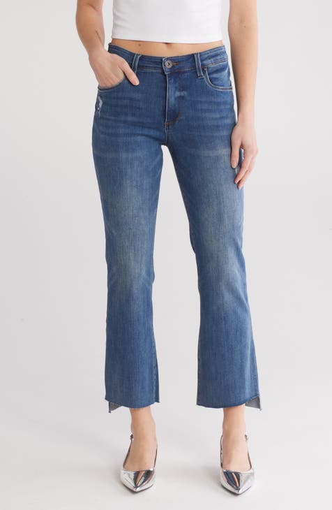 Vaqueros de pierna acampanada con dobladillo escalonado y cintura alta Savannah (Lousburg mediano)