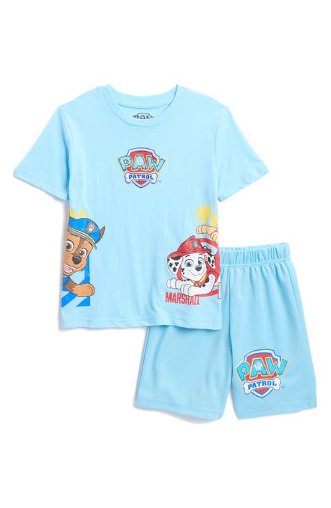 Conjunto de camiseta y pantalones cortos con estampado de la Patrulla Canina para niños (niño pequeño)