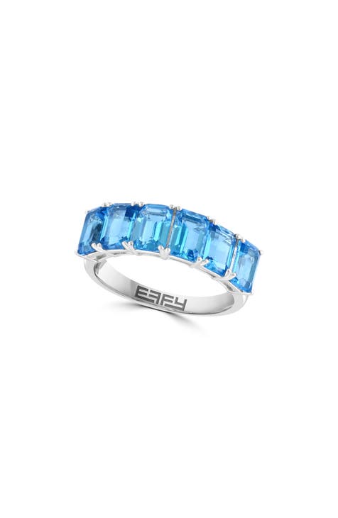 Anillo Bang Topacio Azul