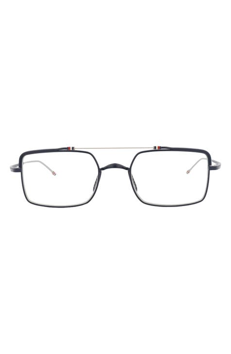 Monturas ópticas rectangulares de 49 mm