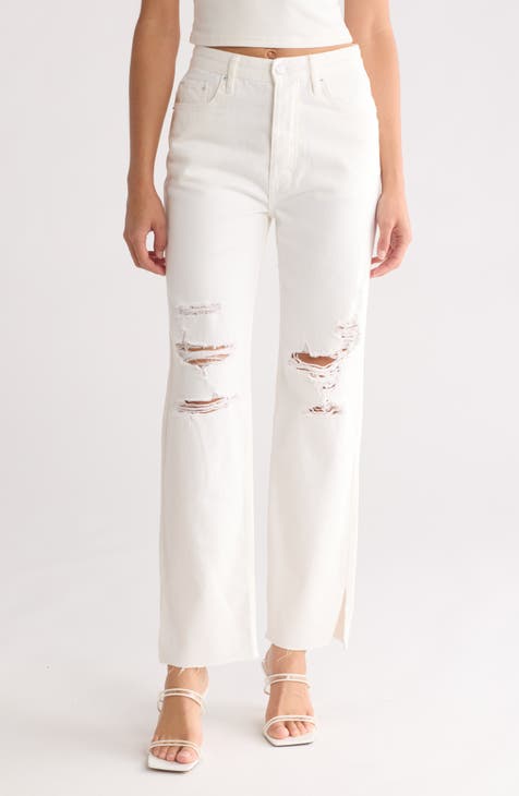 Vaqueros Brooklyn de pernera recta con rotos