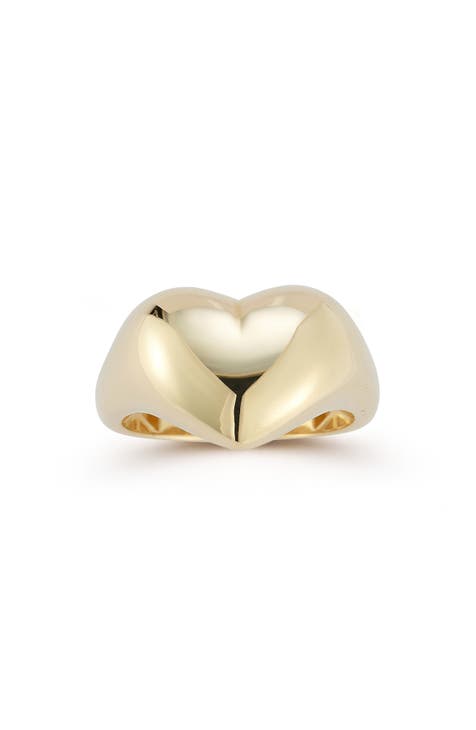 Anillo Corazón Oro 14K