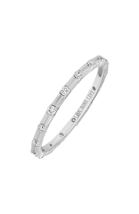 Katharine Anillo Eterno de Diamantes de Oro Blanco de 18 K - 0,20 ct (Exclusivo Nordstrom)