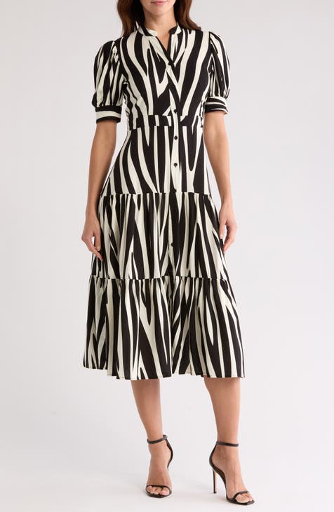 Vestido midi Grace con botones en la parte delantera