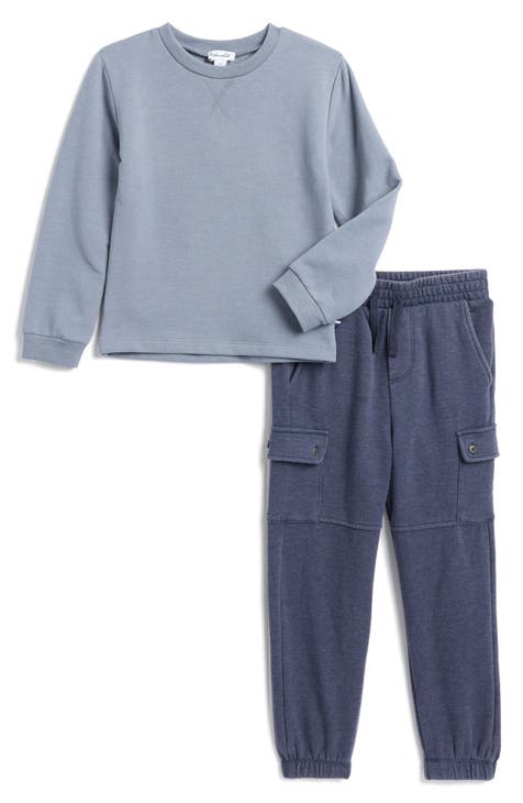 Conjunto de sudadera y joggers cargo para niños pequeños (niños pequeños y niños pequeños)