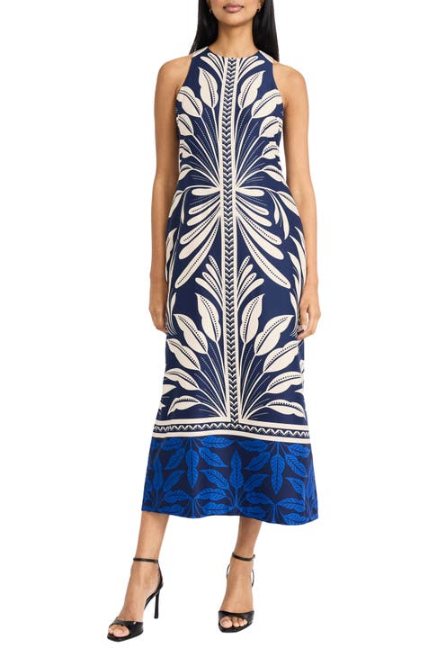 Vestido largo columna sin mangas