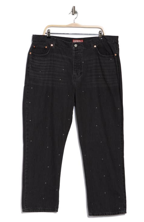 Vaqueros holgados de pierna recta estilo años 90 con cintura alta