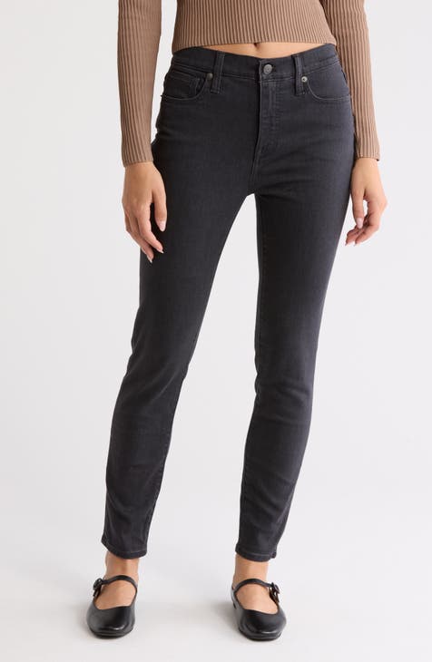 Vaqueros pitillo de talle alto de 10 pulgadas (lavado Ballard)