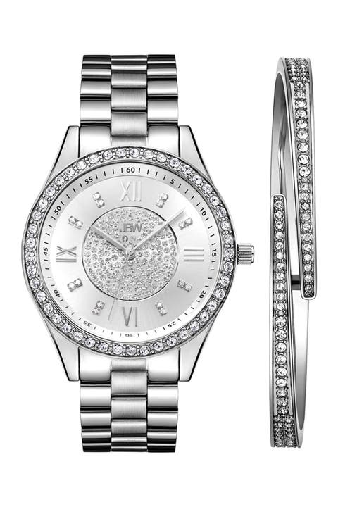 Reloj pulsera con diamantes Mondrian, 37mm