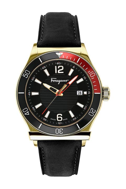 Reloj deportivo Ferragamo 1898 para hombre, 44 mm